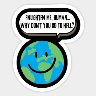 Funny Planet Earth Sticker